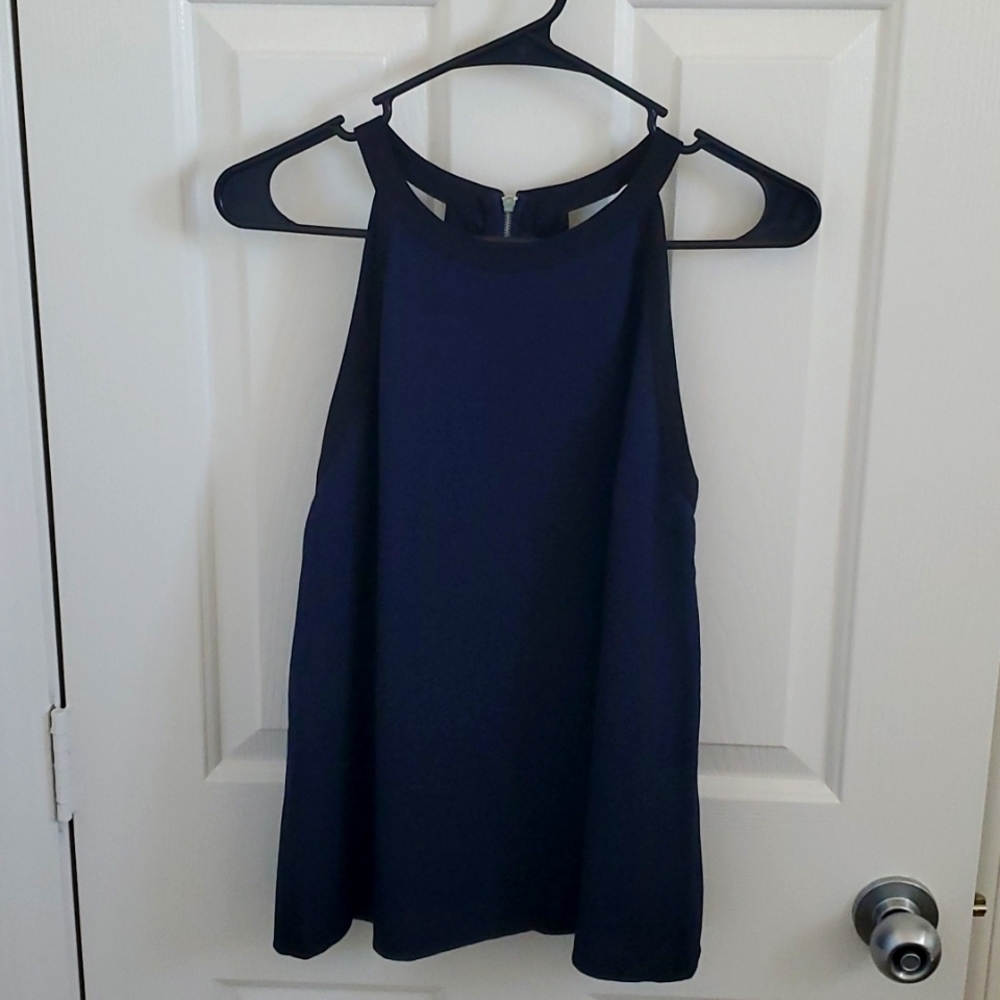 Navy & Black Top with Back cutout details Brand: 19 Cooper Size: M